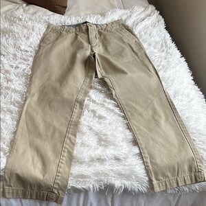 Banana Republic Tan Chinos 33x30 100% cotton one missing button